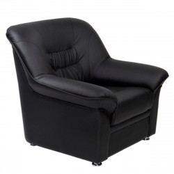 Кресло Карелия Euroline-9100, кожзам черный, 1 категория, 960*890*870 мм