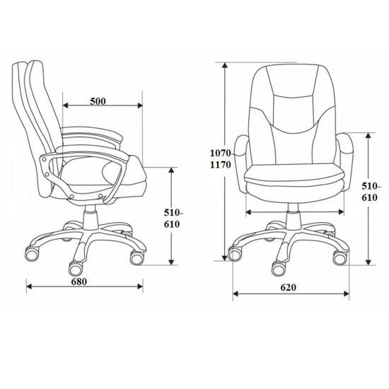 Кресло офисное chairman 668 и 668 lt